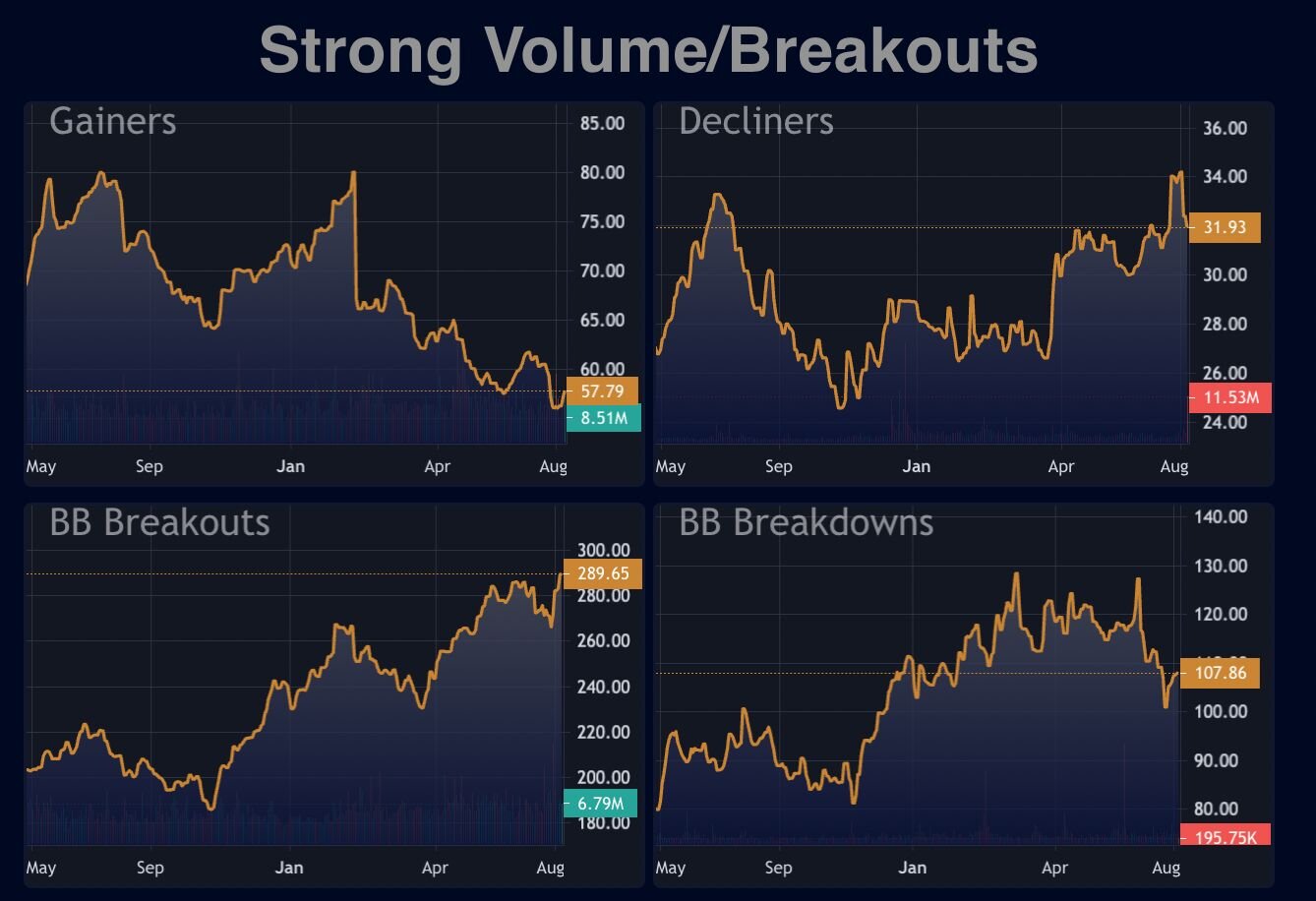 Fundamental factors — large cap / growth charts